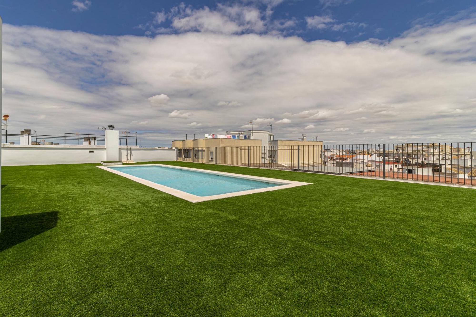 Allo Apartments San Clemente Centro 2 Habitaciones Parking Y Piscina Jerez de la Frontera Exteriör bild